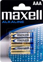 Батарейки Maxell Alkaline AAA 4 шт (в блистере)