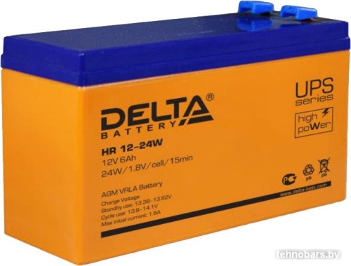 Аккумулятор для ИБП Delta HR 12-24W (12В/6 А·ч) фото 3