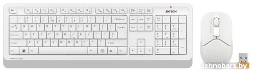 Клавиатура + мышь A4Tech Fstyler FG1012 (белый) фото 4