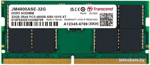 Оперативная память Transcend JetRam 32ГБ DDR5 SODIMM 4800МГц JM4800ASE-32G фото 3