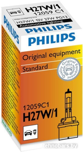 Галогенная лампа Philips H27W/1 Standart 1шт [12059C1] фото 3