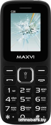 Мобильный телефон Maxvi C26 (черный) фото 4