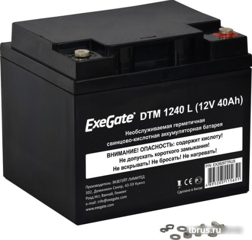 Аккумулятор для ИБП ExeGate DTM 1240 L (12В, 40 А·ч) фото 3