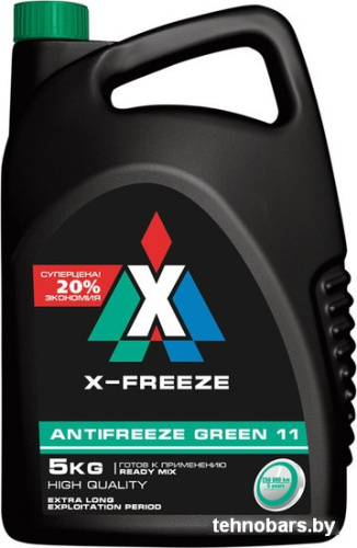 Охлаждающая жидкость Тосол-Синтез Classic X-Freeze G11 green 5л фото 3