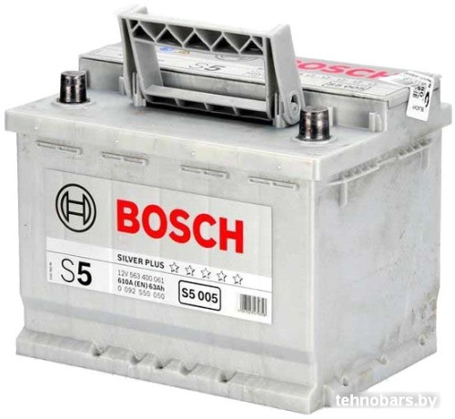 Автомобильный аккумулятор Bosch S5 005 (563400061) 63 А/ч фото 4