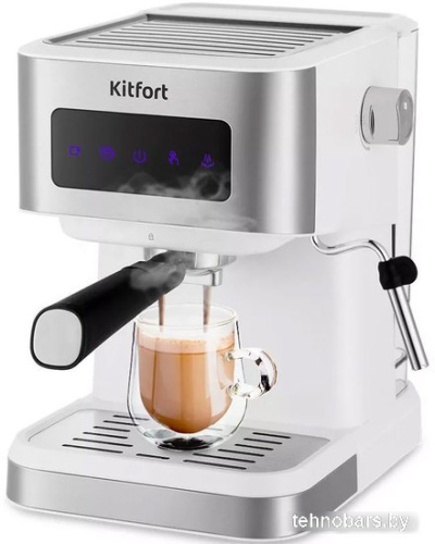Рожковая бойлерная кофеварка Kitfort KT-7139 фото 3