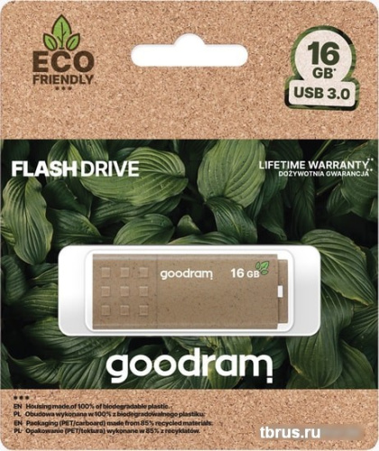 USB Flash GOODRAM UME3 Eco Friendly 16GB (коричневый) фото 7