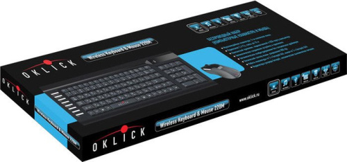 Мышь + клавиатура Oklick 220 M Wireless Keyboard & Optical Mouse фото 4