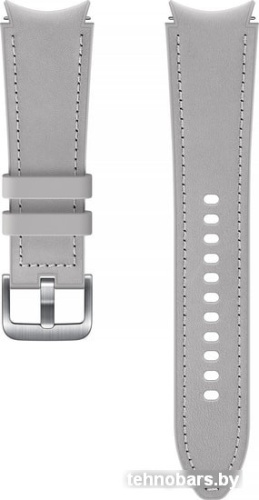 Ремешок Samsung Hybrid Leather для Samsung Galaxy Watch4 (20 мм, M/L, серебро) фото 3